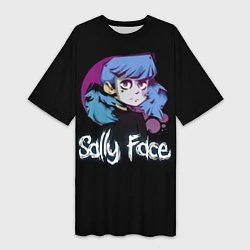 Женская длинная футболка Sally Face: Dead Smile