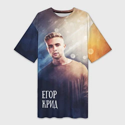 Женская длинная футболка Егор Крид: Слеза