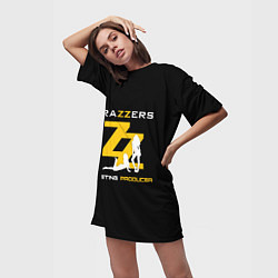 Футболка женская длинная Brazzers Casting-producer, цвет: 3D-принт — фото 2