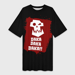 Женская длинная футболка Daka-дакка: орки