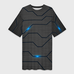 Женская длинная футболка Led подсветка