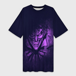 Футболка женская длинная Why so serious?, цвет: 3D-принт