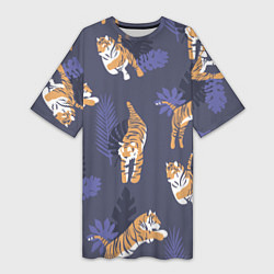 Женская длинная футболка Тигриный прайд