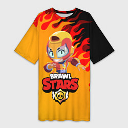 Женская длинная футболка BRAWL STARS MAX