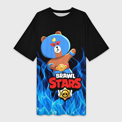 Женская длинная футболка BRAWL STARS EL BROWN