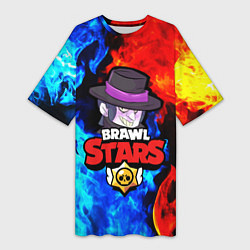 Женская длинная футболка BRAWL STARS MORTIS