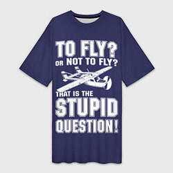 Женская длинная футболка Летать, или не летать?