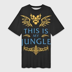 Женская длинная футболка This is my Jungle