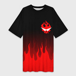 Женская длинная футболка GURREN LAGANN