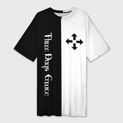 Женская длинная футболка Three Days Grace
