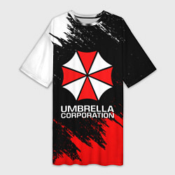 Футболка женская длинная UMBRELLA CORP, цвет: 3D-принт