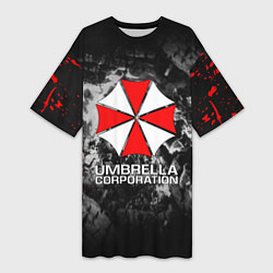 Футболка женская длинная UMBRELLA CORP, цвет: 3D-принт