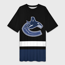 Женская длинная футболка Vancouver Canucks