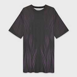 Женская длинная футболка Фиолетовое пламя