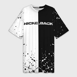 Женская длинная футболка Nickelback