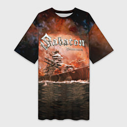 Футболка женская длинная Sabaton, цвет: 3D-принт