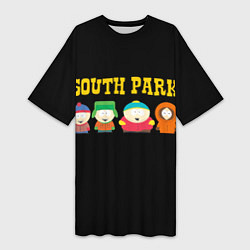 Футболка женская длинная South Park, цвет: 3D-принт