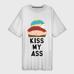 Женская длинная футболка Kiss My Ass