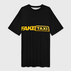 Футболка женская длинная Fake Taxi, цвет: 3D-принт