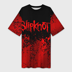 Женская длинная футболка Slipknot 9