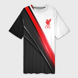Женская длинная футболка Liverpool F C