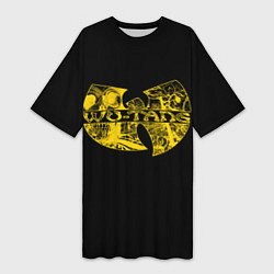 Футболка женская длинная Wu-Tang Clan, цвет: 3D-принт