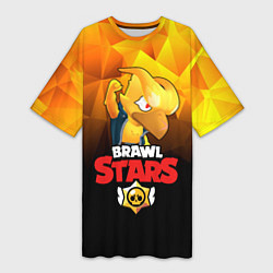 Женская длинная футболка BRAWL STARS CROW PHOENIX