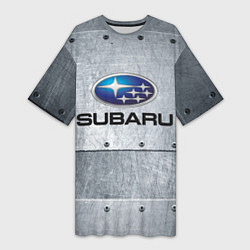 Женская длинная футболка SUBARU