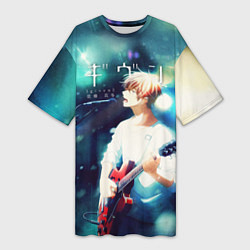 Футболка женская длинная Мафую Сато, цвет: 3D-принт