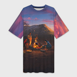 Женская длинная футболка ATOM RPG Z