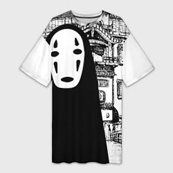 Женская длинная футболка No-Face Spirited Away Ghibli