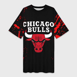 Женская длинная футболка CHICAGO BULLS