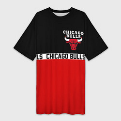 Женская длинная футболка CHICAGO BULLS