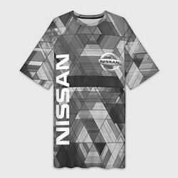 Женская длинная футболка NISSAN
