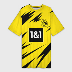 Женская длинная футболка HAALAND Borussia Dortmund