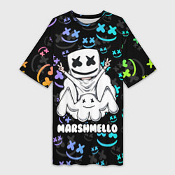 Женская длинная футболка MARSHMELLO