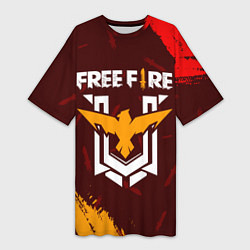 Женская длинная футболка FREE FIRE ФРИ ФАЕР