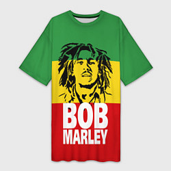 Женская длинная футболка Bob Marley
