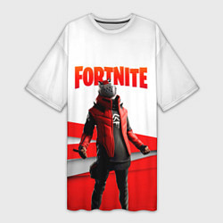 Футболка женская длинная FORTNITE, цвет: 3D-принт