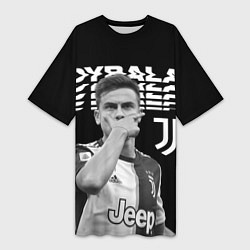 Футболка женская длинная Paulo Dybala, цвет: 3D-принт