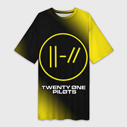 Женская длинная футболка TWENTY ONE PILOTS 21 PILOTS