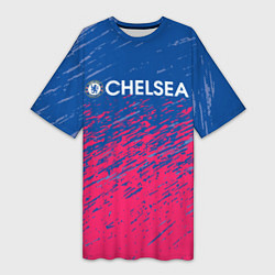 Женская длинная футболка Chelsea Челси