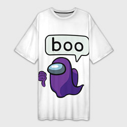 Женская длинная футболка BOO Among Us