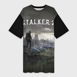 Женская длинная футболка STALKER 2