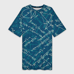 Женская длинная футболка Математика