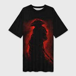 Женская длинная футболка Samurai