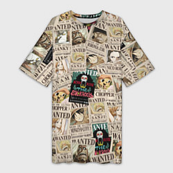 Женская длинная футболка Ван пис