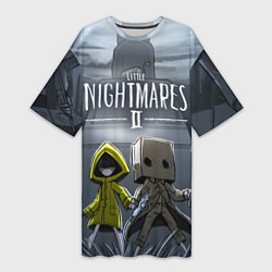 Футболка женская длинная LITTLE NIGHTMARES 2, цвет: 3D-принт