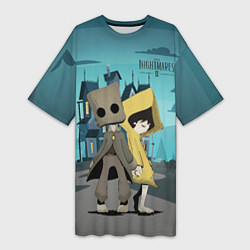 Футболка женская длинная Little Nightmares 2, цвет: 3D-принт