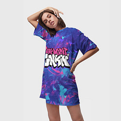 Футболка женская длинная Friday Night Funkin, цвет: 3D-принт — фото 2